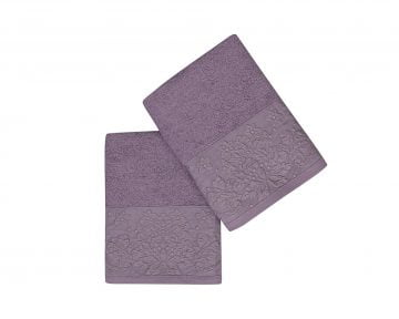 Set Prosoape De Maini Soft Kiss Light Purple, 100% bumbac, 2 bucati, mov, 50x90 cm