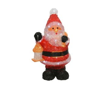 Decoratiune Luminoasa Lumineo Santa, 24x20x46 cm, 40 LED, multicolor, lumini